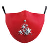 Snowflake Christmas Red Digital Printing Double-layer Dust Mask