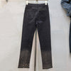 Gradient Slim Skinny Pants Abnehmende Schwerindustrie Hochtemperatur Strass Jeans