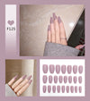 Nail Art Scrub Ballet Fake Nails 