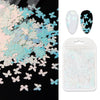 Butterfly Flower Nail Art Sequins Crystal Nail Glue