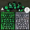 Nail Art Luminous Sticker Christmas Snowflake Luminous Nail 3D Adhesive Sticker