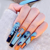 Tragbare Nailart-Chips mit der Halloween-Methode