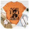 Halloween-T-Shirt mit Aufschrift „Seelensuche“