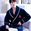 Winter Bathrobe Coral Fleece Couple Pajamas