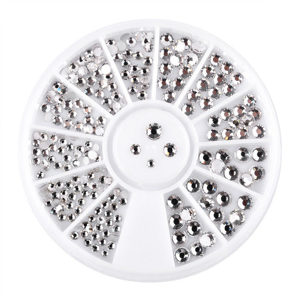 Manicure disc rhinestones