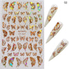 Simulation thin Butterfly Laser Nail Stickers