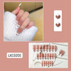 Hollow Love French Nail Art Patch Abnehmbares Fertigprodukt