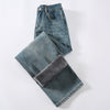 Fleece Padded Jeans Women's High Waist Loose Design