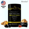 Pure Himalaya Shilajit Gummies Gold Im Labor getestet Ohne Zuckerzusatz Ashwagandha, Gokshura Fulvosäure 85 Spurenelemente I Für Männer, Frauen I Gentechnikfrei I 99 % Natürlich &amp; Bio I 60 Gummibärchen