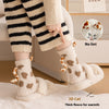 Coral Fleece Socks Women's Mid-calf Three-dimensional Cartoon Room Socks