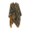 Women's Fashion Gingham Check Warm Scarf