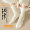 Autumn And Winter Mid-calf Boneless Thickened Solid Color Women's Cotton Socks