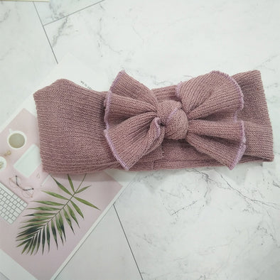 Autumn And Winter Baby Knitted Bow Headband