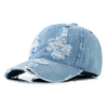 Denim zerrissene Baseballkappe Hip Hop Cool