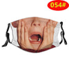 3D Stereo Simulation Human Half Face Creative Spoof Mask