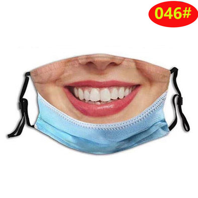 3D Stereo Simulation Human Half Face Creative Spoof Mask