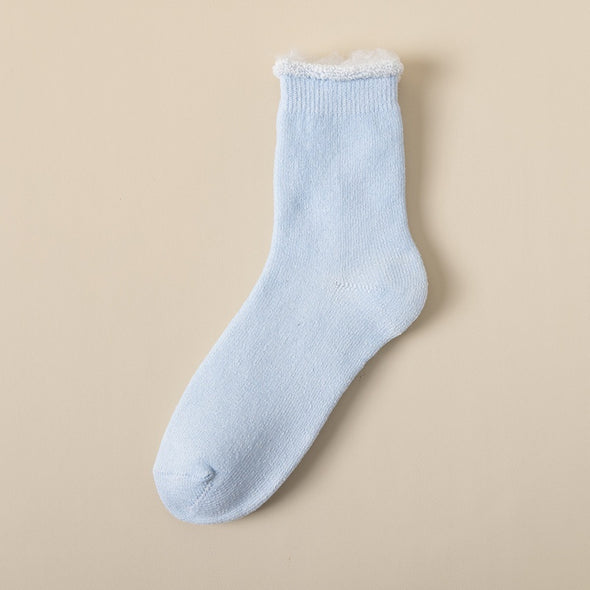 Damen Wintersocken aus Kaschmir, mit Fleecefutter und Polsterung, warmhaltend, zum Schlafen