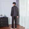 Men's Imitation Silk Spot Thin Pajamas Dad Home Service