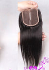 Straight Human Hair Curtain Hair Weft With Closure Wig Accessories Real Hair Block