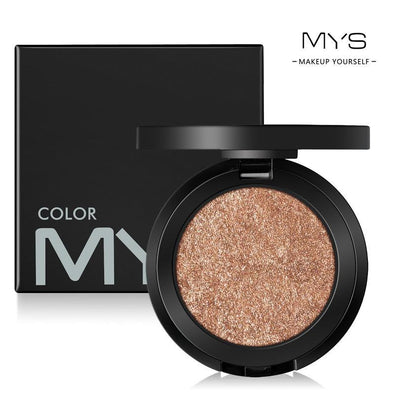 MYS Marke Gesichts-Make-up-Puder 6 Farben Wasserfest Mineralien Schimmer Aufheller Kontur Glow Kit Bronzer Highlighter Make-up-Paletten 