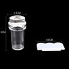 Nail Art Transparent Seal Nail Full Transparent Handle Seal Head Flower Scraper Print