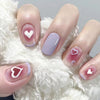 Короткі готові вироби Love Nails White без гравіювання та шліфування