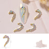 Nail Art DIY Love Heart Alloy Jewelry Nail Piece Nail Decoration Rhinestone