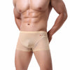 Nude Feel Comfortable Men's Stitching Thin Ice Silk Boxers