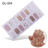 Laser Letters Color Oil Film Nail Stickers