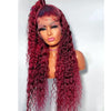 Women's Fashion Front Lace Long Curls Wig Chemical Fiber Head Cover