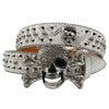 Rhinestone Women's Inlaid Rivet Snake Pattern Full Diamond Y2g Fashion Trend Belt