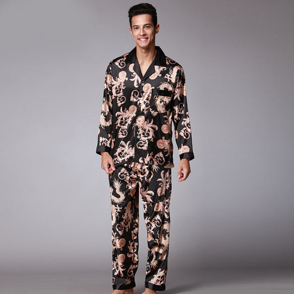 Men's short-sleeved trousers pajama set