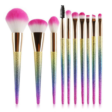 10 crystal makeup brushes