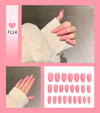 Nail Art Scrub Ballet Fake Nails 