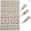 Simulation thin Butterfly Laser Nail Stickers