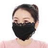 Sweet Flower Embroidered Lace Mask  Ladies Adjustable Ear Rope Mesh