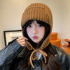 Casual And Sweet Cute Earflaps Warm Knitted Hat