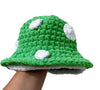 Cute Mob Cap Handmade Knitted Plush Bonnet