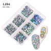 Nail Art Flaches Strass-Set Strasssteine ​​in verschiedenen Farben