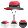 Bucket Hat Damen Sommer Outdoor Sonnenhut Sichtbarer Pferdeschwanz Sonnenhut Sonnenschutzhut