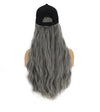 Hat wig one female wig female long hair natural fashion long curly hair big wave