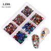 Nail Art Flaches Strass-Set Strasssteine ​​in verschiedenen Farben