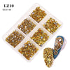 Nail Art Flaches Strass-Set Strasssteine ​​in verschiedenen Farben