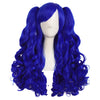 Big wave wig set double ponytail