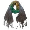 European And American Ladies Shawl Gradient Color Tassel Scarf