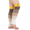 Multi-colored Stripe Long Wool Keep Warm Foot Sock Knee Cover