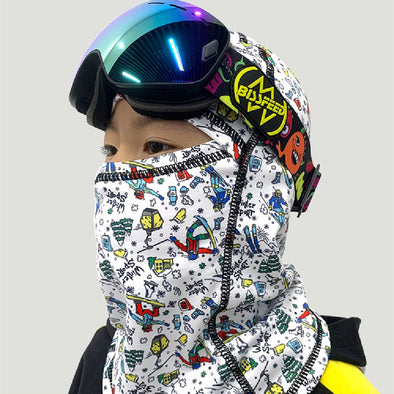 Children's Ski Face Protection Head Set Cycling Bib