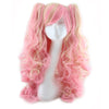 Colorful long curly wigs