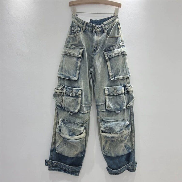 Arbeitskleidung Fallschirmjäger Casual Jeans Damenmode