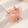 Women's Mesh Pig Intestine Ring Butterfly Hair Accessories